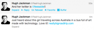 hugh jackman tweet