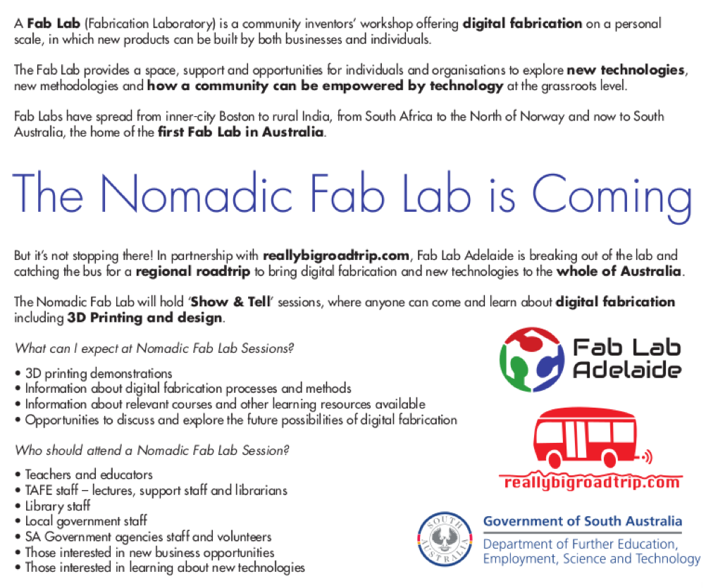 Nomadic Fab Lab poster