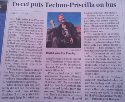 Tweet puts Techno-Priscilla on bus